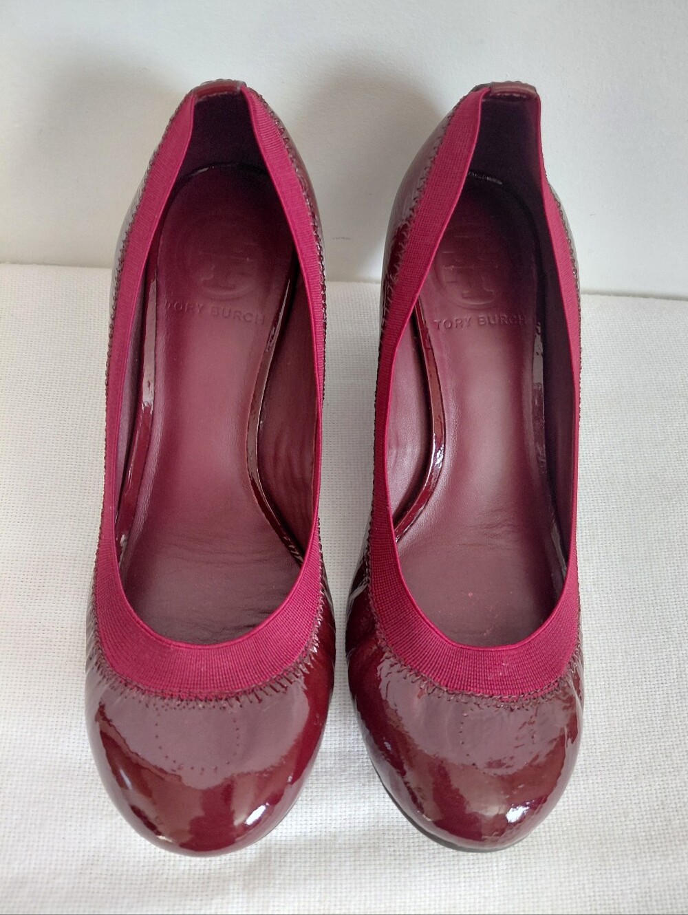 Tory Burch Pumps Heels Wedge Patent Leather